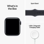 Apple Watch SE (2nd Gen) (GPS + Cellular, 44mm) - Midnight Aluminum Case with Midnight Sport Band, M/L (Renewed) - Image 5