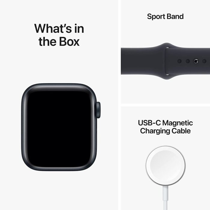 Apple Watch SE (2nd Gen) (GPS + Cellular, 44mm) - Midnight Aluminum Case with Midnight Sport Band, M/L (Renewed) - Image 5