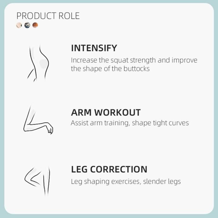 Resistance Bands for Legs and Butt,Non-Slip Workout Loop Bands, Resistance Bands for Workout Equipment with 3 Resistance Levels- Made of Premium Elastic Fabric - Image 6