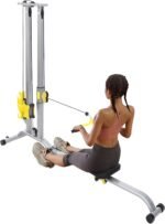 Multi-Function Power Rack, 220.46LBS Capacity Power Rack, Heavy Duty Strength Training Fitness Equipment, for Garage & Home Gym, Silver - Image 2