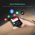 SKG Smart Watch, Fitness Tracker with 5ATM Swimming Waterproof, Health Monitor for Heart Rate, Blood Oxygen, Sleep, 1.7'' Touch Screen Bluetooth Smartwatch Fitness Watch for Android-iPhone iOS, V7 - Image 5
