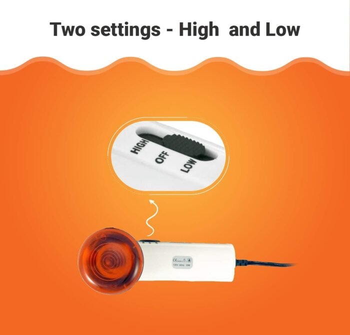 M PAIN MANAGEMENT TECHNOLOGIES Red Light Therapy Infrared Heating Wand by Theralamp – Handheld Heat Lamp Includes Replacement Bulb – Provides Muscle Pain Relief and Increased Blood Circulation - Image 4