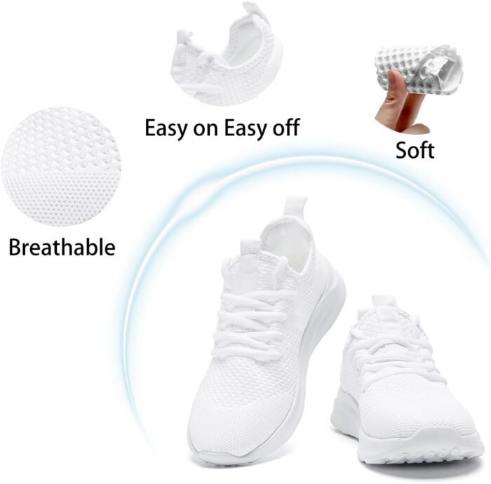 Running Shoes for Men Slip on Tennis Shoes Fashion Sneakers Lightweight Breathable Casual Walking Shoes Outdoor Workout Athletic Training Gym Trainer Sport Trainers - Image 3