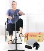Pedal Exerciser Bike Hand Arm Leg and Knee Peddler Adjustable Fitness Equipment for Seniors, Elderly Home Pedal Exercise Bike for Total Body, with Gift Box - Image 2