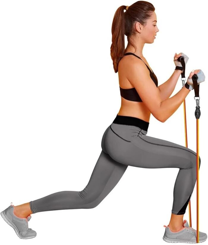 RENEW Total Body Pro – Includes 5 Resistance Bands, Handles, Leg Ankle Straps, Door Anchor and Carry Bag for Fitness, Muscle Training, Home Workouts, Ideal for Shaping the Body for Both Men and Women. - Image 7