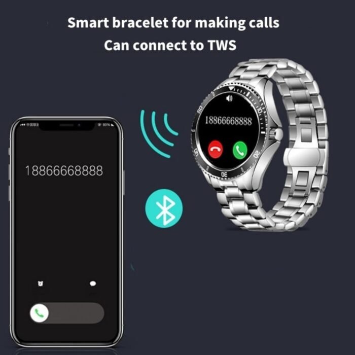 Smart Watch for Android Phones,Fitness Tracking smartwatch with Answer/Make Calls, Sports Compatible with Heart Rate Stress and Sleep for Dad Smart Watch (Green) - Image 6