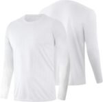 Men's UPF 50+ Long Sleeve Tee Shirts UV Sun Protection Quick Dry Tee Shirt Swim Athletic Running Workout - Image 9