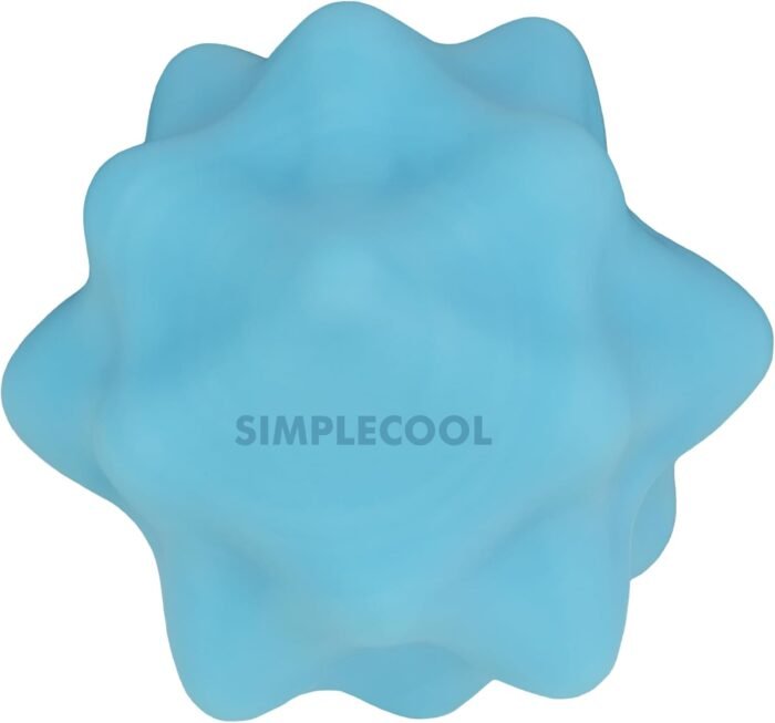 Small Massage Ball. Solid Spiky Bumpy Massage Balls for Deep Tissue Trigger Point Myofascial Release. Massager Tool for Foot Plantar Fasciitis Muscle Knot Pain Relief Yoga Fitness. 2.2×2.1 in (Blue) - Image 2