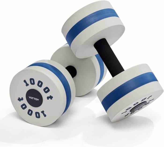 YOTTOY Water Dumbbells for Pool Exercise,Foam Aquatic Dumbbells for Water Aerobics,Resistance Training & Physical Therapy,Pool Weights for Water Workouts,Aqua Fitness,Set of 2 - Image 2