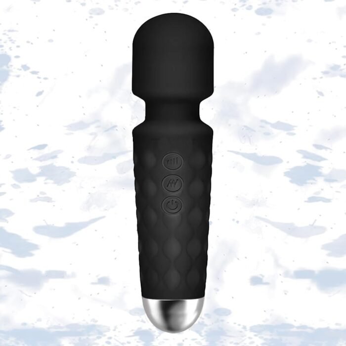 Mini Massager, Cordless Handheld Massager - Powerful - Perfect for Travel Stress Relief, Relieves Back, Legs and Lumbar Muscles (Pale Black) - Image 2