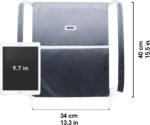 WANDF Drawstring Backpack Sports Gym Bag with Shoulder Pads Water Resistant String Cinch Bag for Women Men (Black Gradient) - Image 6