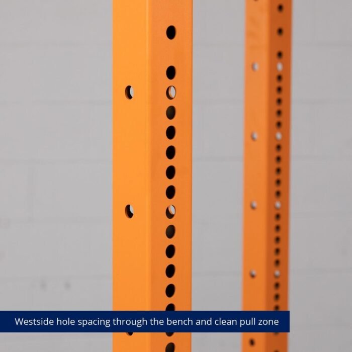 Titan Fitness X-3 Series 80" Orange Bolt-Down Power Rack, 36" Depth, Rackable 1650 LB Cage, 1.25" and 2" Pull Up Bars, Standard J-Hooks, Weight Plate Holders, Weightlifting and Strength Training - Image 10