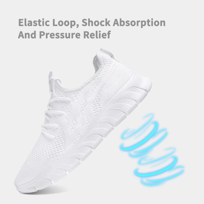 Women's Running Shoes Lightweight Walking Sneakers Tennis Athletic Lace Up Gym Casual Fashion Fitness Sports Soft Sole Mesh Workout Comfortable - Image 6