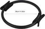 Pilates Ring, 15 Inch Pilates Fitness Circle with Non-Slip Grip Handles, Thigh Exercise, Pilates Circle, Pilate Ring Fitness Equipment for Home or Studio - Image 3