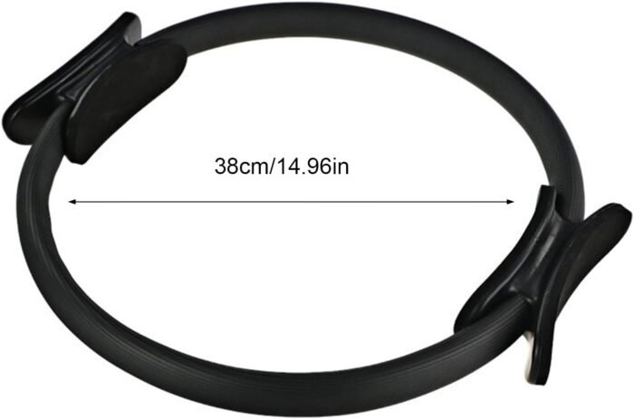 Pilates Ring, 15 Inch Pilates Fitness Circle with Non-Slip Grip Handles, Thigh Exercise, Pilates Circle, Pilate Ring Fitness Equipment for Home or Studio - Image 3