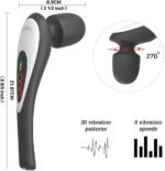 Rechargeable Personal Hand Held Deep Tissue Vibrating Massager for Muscles, Back, Foot, Neck -Cordless Electric Percussion Body Wand Massage Gift for Women her - Image 3