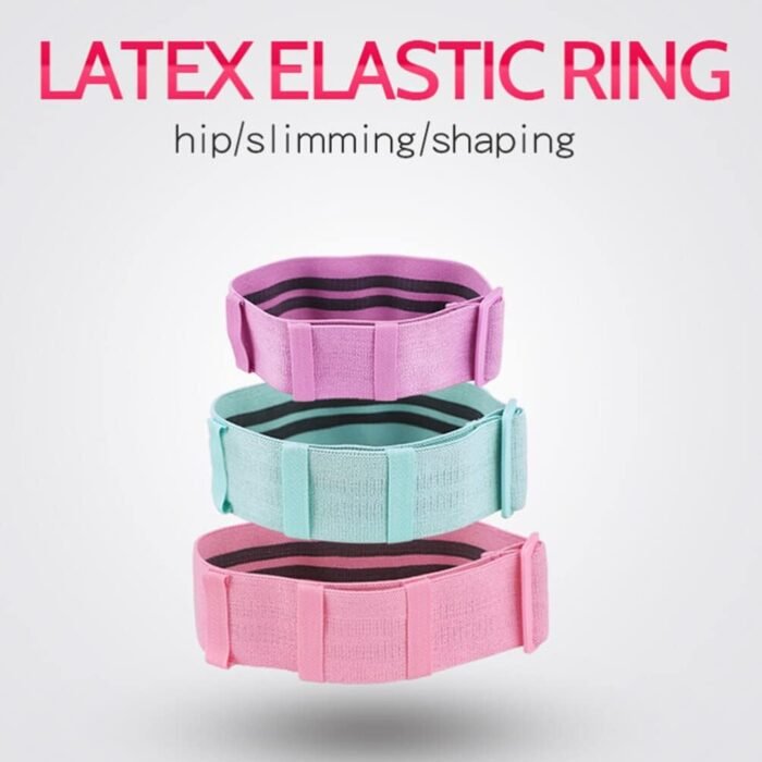 Resistance Band Workout Bands Adjustable Resistance Band for Legs and Hip Non- Fabric Exercise Bands for Fitness Squat Workout Pink - Image 7