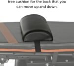 Gymenist Exercise Bench Adjustable Foldable Compact Workout Weight Bench Easy To Carry NO ASSEMBLY NEEDED, Black-Orange (FOLD-110B) - Image 7