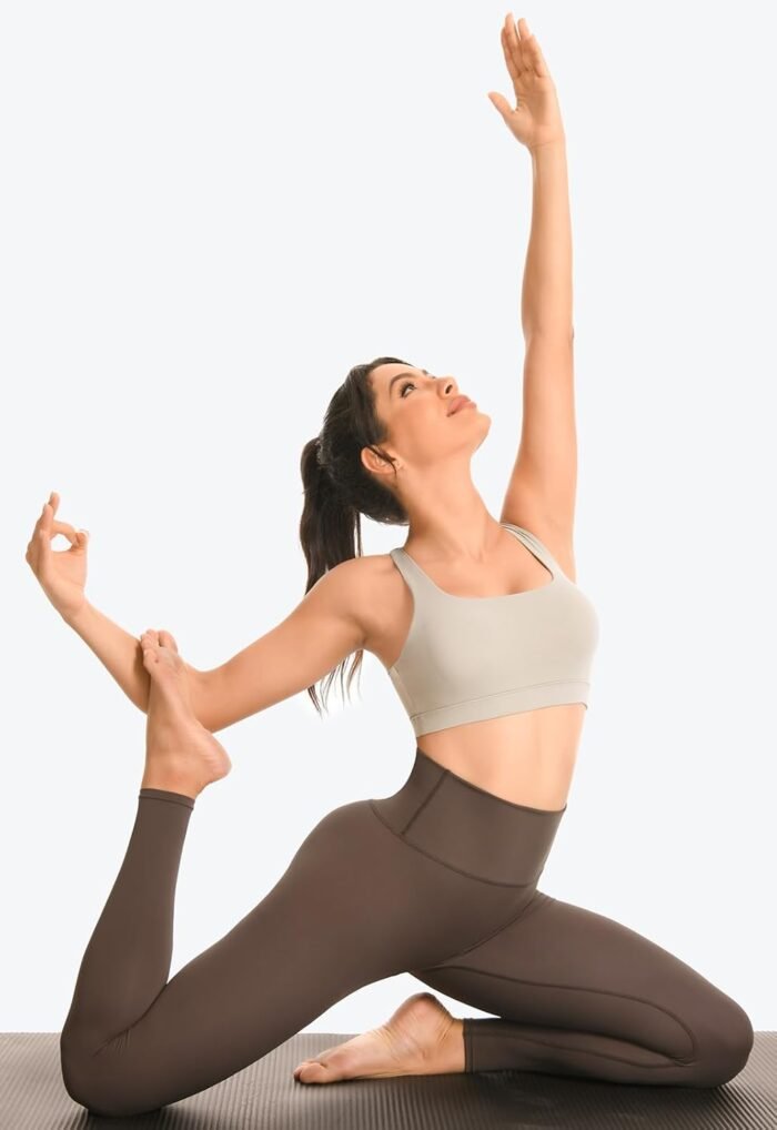 Workout Sets for Women High Waisted Leggings with Cross Back Sports Bra 2 Piece Yoga Outfits Gym Clothes Sets - Image 4