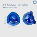 High Resistance Aquatic Bell Set - Blue | Aquatic Dumbbells | Quick Start Guide | Water Weights | Strength & Muscle Building | Pool Exercise Equipment | Pair (HRPCBELL) - Image 8