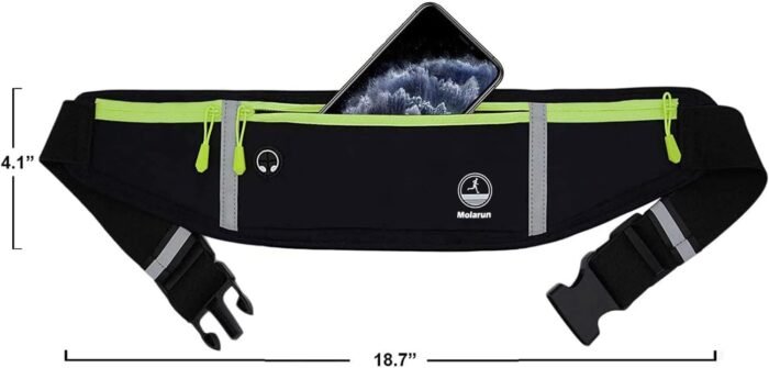 Slim Running Belt Fanny Pack, Exercise Waist Pack Runners Bag Money Belt Phone Holder for Running Hiking Cycling Workout - Image 6