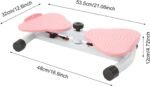 Waist Twisting Fitness Tool Waist Twisting Machine Wai-st Twister Machine Exercise Noiseless Home Gym Exercise Equipment for Women Men (Pink) - Image 8