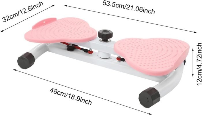 Waist Twisting Fitness Tool Waist Twisting Machine Wai-st Twister Machine Exercise Noiseless Home Gym Exercise Equipment for Women Men (Pink) - Image 8