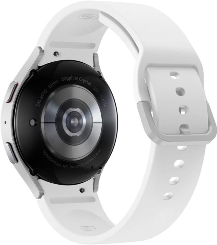 SAMSUNG Galaxy Watch 5 44mm Bluetooth Smartwatch w/Body, Health, Fitness and Sleep Tracker, Sapphire Crystal Glass, Enhanced GPS Tracking, US Version, Silver Bezel w/White Band (Renewed) - Image 5
