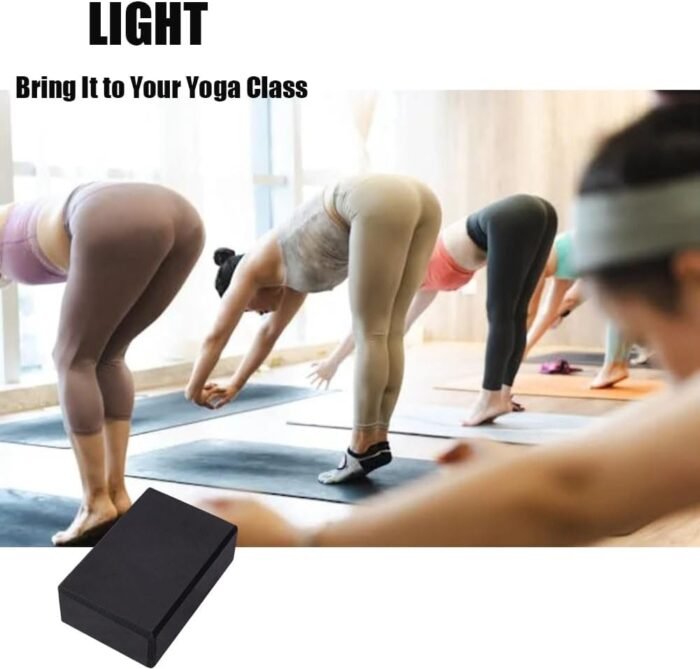 Yoga Blocks 2 Pack, Lightweight Premium EVA Foam Yoga Blocks, Non Slip Supportive Foam Blocks Yoga, Pilates, Stretching and Meditation, Women Men Yogi Yoga Beginners (2pc) - Image 3