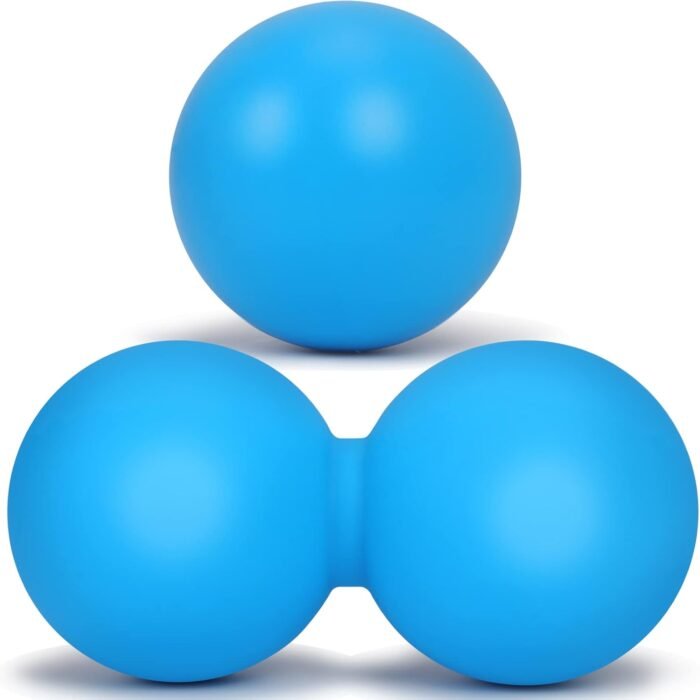 Toplive Silicone Massage Ball, 2 Pack Lacrosse Massage Ball & Single Roller Massage Ball, Physical Therapy Tool for Feet Neck Back Calves Achilles Shoulders, Relieving Muscle Pain Massage Ball - Image 2