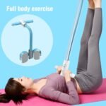 Abdominal Trainer, Sit-Up Training Equipment, 6 Tubes Fitness Elastic Pull Rope, Tension Rope Pull Up Pilate Foot Pedal Resistance Band Workout Tool Ab Shaper - Image 5
