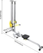 Multi-Function Power Rack, 220.46LBS Capacity Power Rack, Heavy Duty Strength Training Fitness Equipment, for Garage & Home Gym, Silver - Image 3