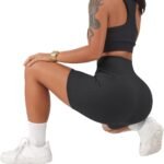 SUUKSESS Women Cross Workout Shorts with Pockets 5" High Waist Booty Biker Short - Image 7