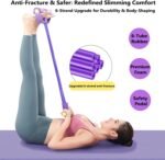 6-Tube Pedal Ankle Puller Resistance Bands with Free Figure 8 Exercise Bands Included,Pedal Puller Resistance Band with Handle for Home Gym,Yoga & Pilates,Ideal to Tone Arms,Abs,Waist Unisex - Image 8