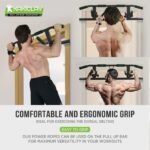 2025 Upgrade Multi-Grip Pull Up Bar with Smart Larger Hooks Technology - USA Original Patent, Designed, Shipped, Warranty - Image 3