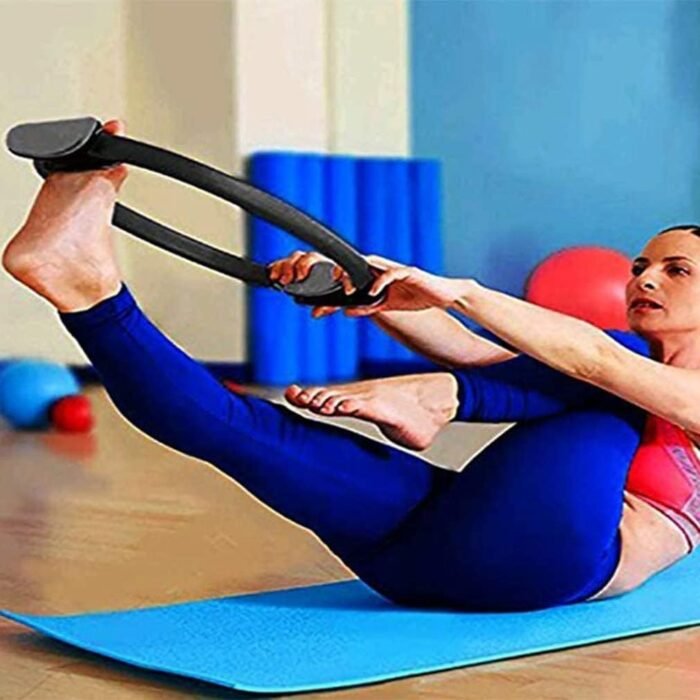 SEIWEI 15 Inch Pilates Ring Circle Yoga Ring Pilates Equipment for Toning Thighs Abs and Legs, Inner Thigh Exercise Equipment for Women Workout Fitness Rings - Image 5