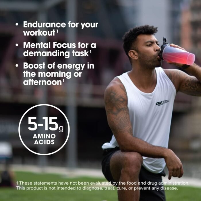 Optimum Nutrition Amino Energy - Pre Workout with Green Tea, BCAA, Amino Acids, Keto Friendly, Green Coffee Extract, Energy Powder - Watermelon, 30 Servings (Packaging May Vary) - Image 7