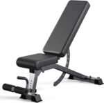 192-Setting Adjustable Weight Bench, 1200LB Heavy Duty Workout Bench for Home Gym, Commercial Incline-Flat-Decline Bench Press for Full Body Fitness, 4 Suitable Leg Rest Gears with Fully Upright Backrest - Image 9