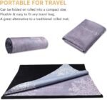 Travel Yoga Mat, Non Slip Exercise Suede Mat with Carry Bag, All-Purpose Fitness Mat with High Density Anti-Tear Surface for Women, Ideal for Pilates Workout (72'' x 26'' x 1.5mm Thick) - Image 5
