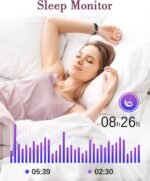 Fitness Watches for Women, LYNN2 Fitness Tracker with Heart Rate Monitor Blood Oxygen/Sleep Tracker Pedometer, Slim Step Tracker Watch for iOS/Android Phones Waterproof (Black) - Image 8