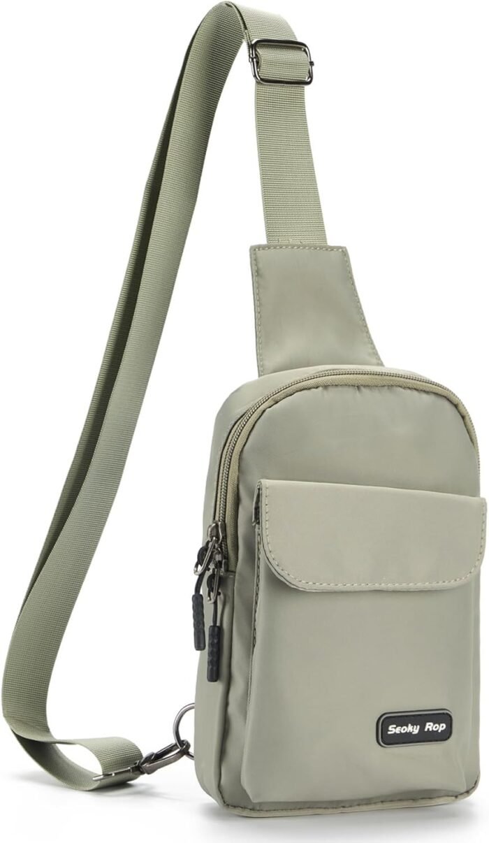 Seoky Rop Small Crossbody Bags for Women Men Nylon Water Resistant Sling Bag for Running Workout Travel - Image 2