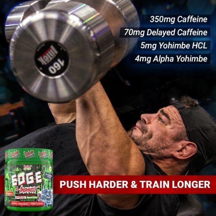 Psycho Pharma Strongest High Stim Preworkout Powder - Edge of Insanity - Most Intense Pre Workout Supplement for Pumps, Strength, Energy and Feel Good Focus. Rivals Famous PWOs of The Past - Image 7
