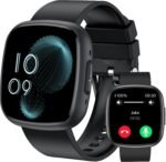 Advanced Health & Fitness Smartwatch,1.72'' HD Touchscreen,Men's Women's Smartwatch,100+ Exercise Modes,24/7 Heart Rate,Blood Oxygen,Stress,Sleep Tracking,Waterproof Fitness Tracker (Black) - Image 2