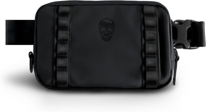 Gymreapers Travel Small Crossbody Bags for Men & Women with Hidden Pocket - Waterproof Crosssbody Fanny Pack for Men with Adjustable Shoulder Sling Belt for Traveling, Running & Hiking (Onyx) - Image 2