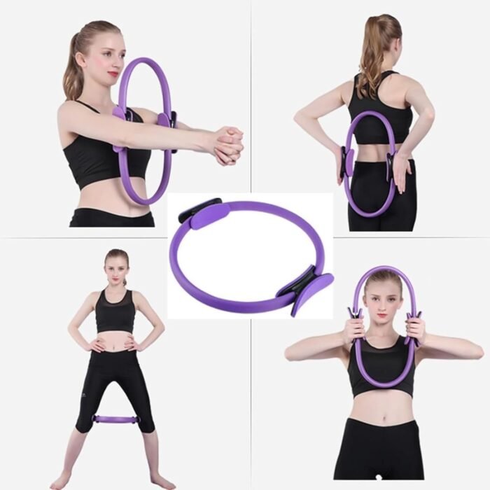 Pilates Essentials Kit for Women,15" Pilates Ring with Double Padded Handles, for Toning Arms, Legs Men and Women - Image 8