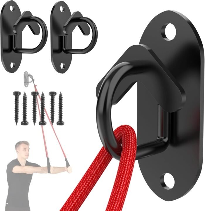 Resistance Band Wall Anchors System, Wall Mount Workout Anchors for Exercise Bands - Image 2