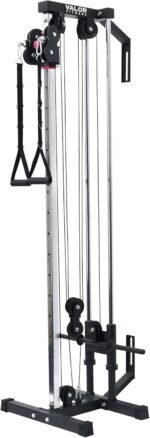 Valor Fitness BD-62 Wall Mounted Cable Machine with Adjustable Dual Pulley System Functional Home Gym Workout Equipment - Image 2