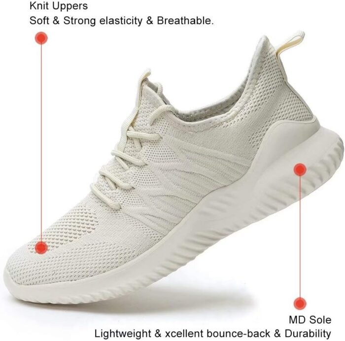 KEEZMZ Womens Ladies Walking Running Shoes Slip On Lightweight Casual Tennis Sneakers Clothes Shoes - Image 6