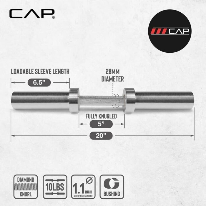 CAP Barbell Olympic Dumbbell Handles | Multiple options - Image 4