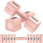 22LBS Adjustable Dumbbells Set, Hand Weights Sets with 5 Levels 3lb, 5lb, 7lb, 9lb, 11lb, Adjustable Weight Dumbbells for Women/Men Home Gym Full Body Workout - Image 2